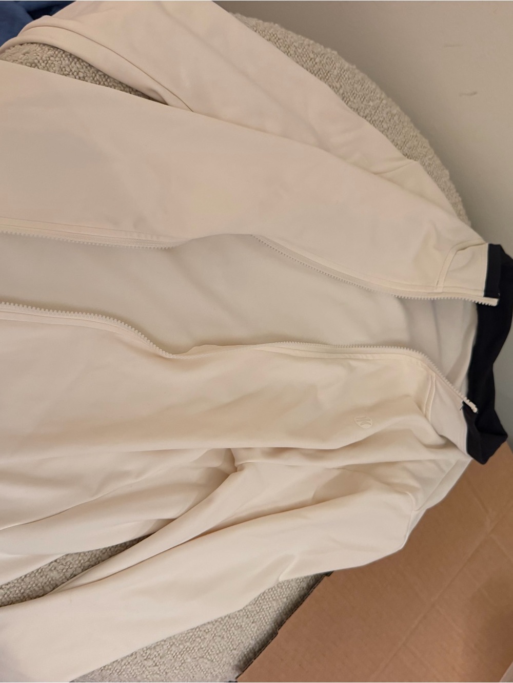 Astoria active wear Lightweight Cream Zip-Front Jacket